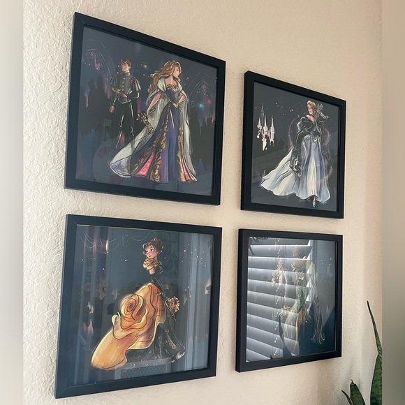 Princess Cinderella Disney Designer Midnight Masquerade Framed Lithograph Print - Picture 6 of 6